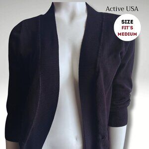 Active USA Open Front Cardigan – Fits Medium
